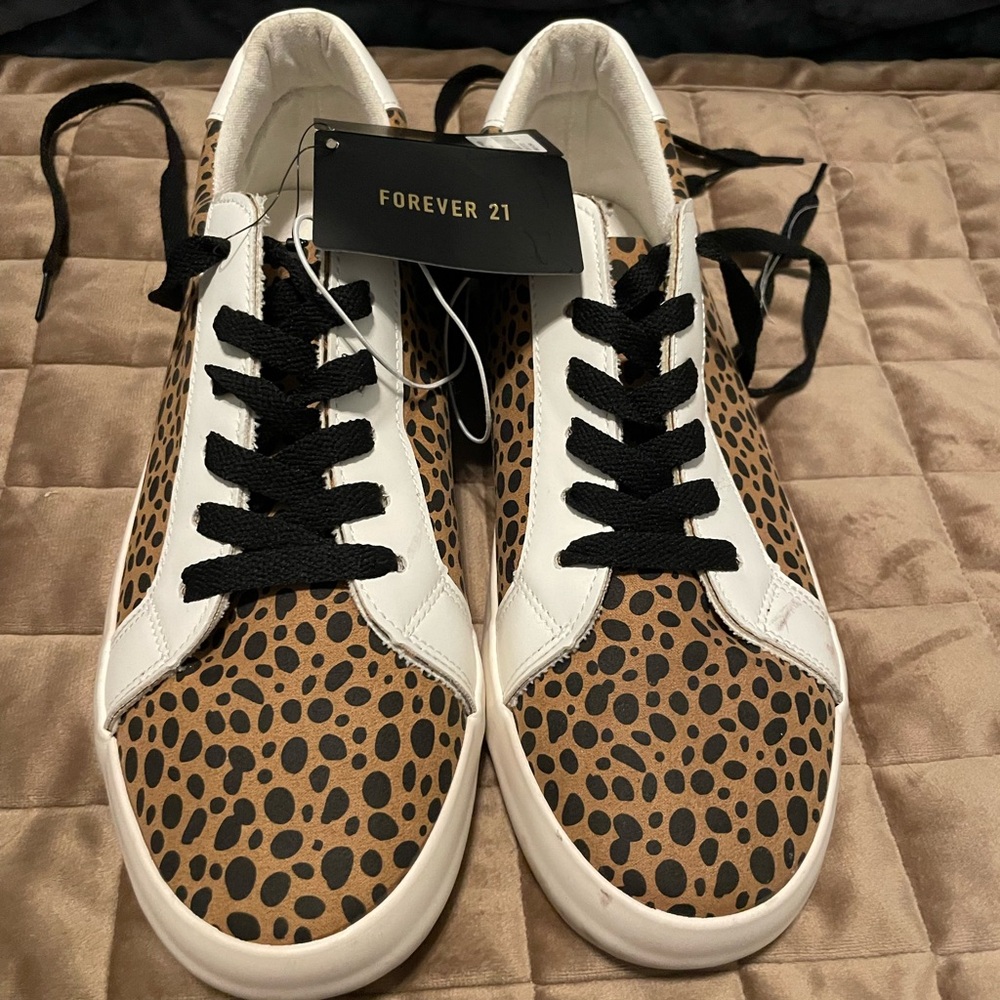 Animal print sneakers